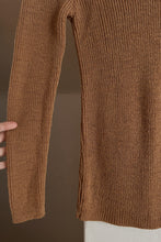 1960's CAMEL RIB KNIT PULLOVER