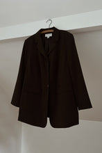 1990's MINIMAL CHOCOLATE BLAZER | SIZE XL