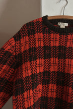 1980's SHETLAND WOOL HOUNDSTOOTH JUMPER