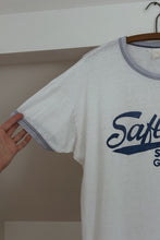 1960's SAFETY'S SPORTING GOODS THRASHED RINGER TEE | SIZE L/XL