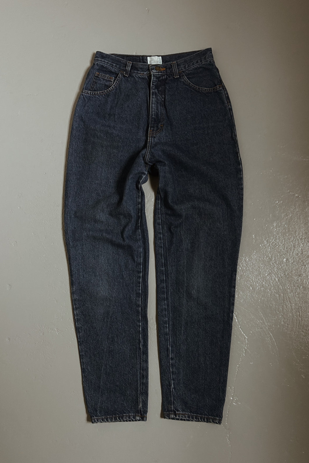 1990's MODA CLASSIC STOVEPIPE DARK DENIM | SIZE 28