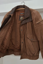 1980's CHOCOLATE HEIRLOOM SUEDE LEATHER BOMBER JACKET | SIZE L | REMOVABLE LINER