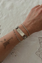 1930's RARE "PATSIE" SILVER COIN LOVE TOKEN BRACELET