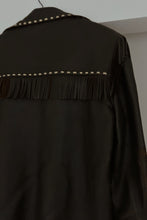 1960's RARE CHOCOLATE WESTERN STITCH FRINGE JACKET | SIZE S