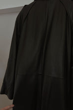 1990's WILSONS BLACK LEATHER TRENCH | REMOVABLE QUILTED LINING | SIZE L/XL