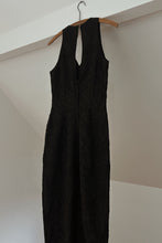 1990's PURE LINEN EMBROIDERED MINIMAL MIDI DRESS | SIZE S