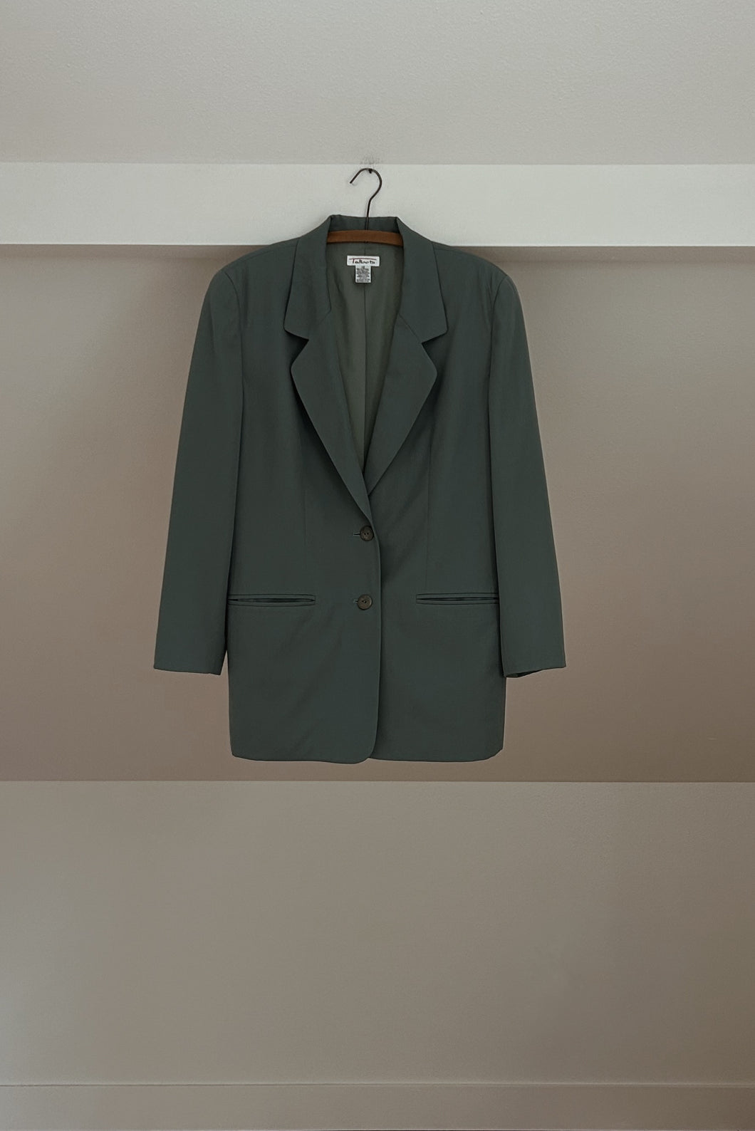 1990's SEA GREEN WOOL BLAZER | SIZE M/L