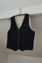 1970's NELSON SHERPA DENIM VEST | SIZE M
