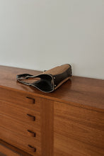 Y2K BRAHMIN WOVEN JUTE + EMBOSSED LEATHER SHOULDER BAG