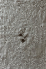 Y2K SILVER PLATE LINK + DISC EARRINGS