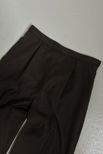 1990's CHARCOAL JAEGER SOFT WOOL TAILORED TROUSERS | SIZE 27