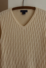 1990's BUTTERCREAM COTTON CABLE JUMPER