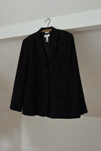1990's MIDNIGHT LINEN BLAZER | SIZE XL