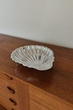 MID CENTURY SILVER SHELL DISH