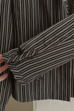 1980's COUTURE SILK STRIPE CROP BLAZER