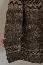 1980's RARE CHUNKY MOHAIR KNIT FAIR ISLE JUMPER | SIZE M/L