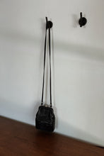 1990's BLACK SOFT LEATHER BOX BAG