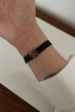 1910's RARE CROWN GOLD WATCH ON BLACK RIBBON