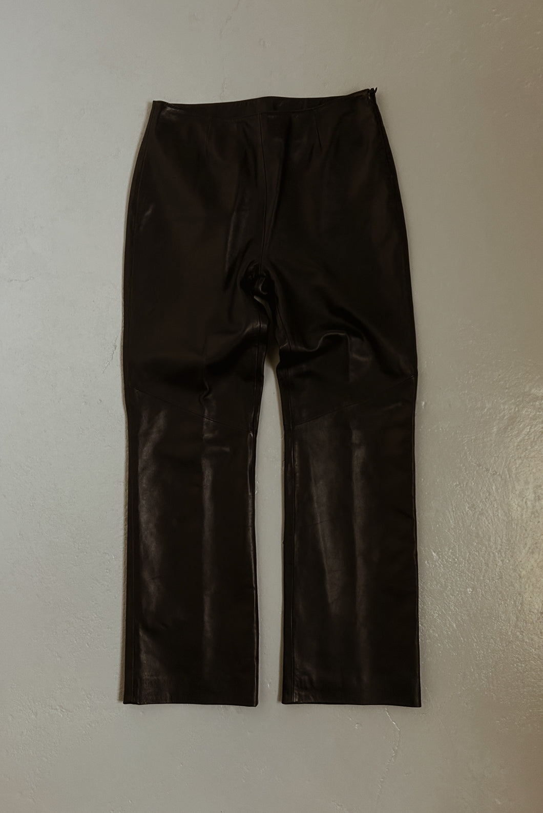 Y2K BLACK SIENA LAMBSKIN KICK FLARES | SIZE 27