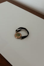 1910's RARE CROWN GOLD WATCH ON BLACK RIBBON