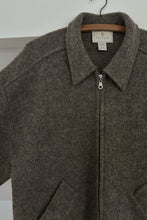 1990's EXPRESS TRICOT PURE MARL WOOL ZIP JACKET | SIZE L