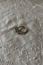 1980's STERLING + BLACK STONE RING | SIZE 9
