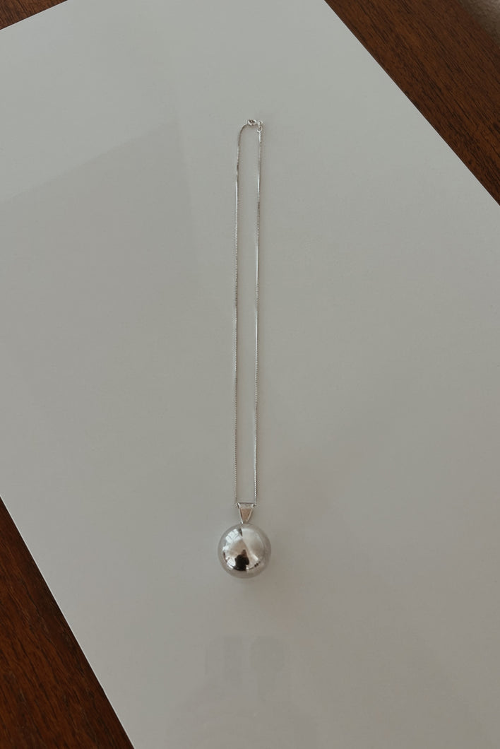 1990's STERLING CHIME PENDANT ON STERLING CHAIN