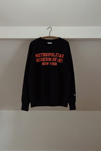 1990's THE MET NAVY RAGLAN | SIZE L