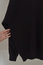 1980's NAVY CHUNKY RIB KNIT JUMPER | SIZE L