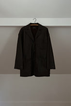 1990's XOE CHOCOLATE SOFT PEBBLED LEATHER JACKET | SIZE L/XL