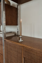 MID CENTURY STAINLESS STEEL CANDLE HOLDER