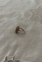 1970's STERLING + JASPER RING | SIZE 6.25