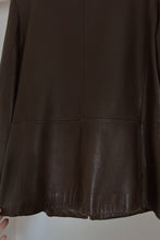 1990's CHOCOLATE BUTTERY LEATHER JACKET | SIZE M/L