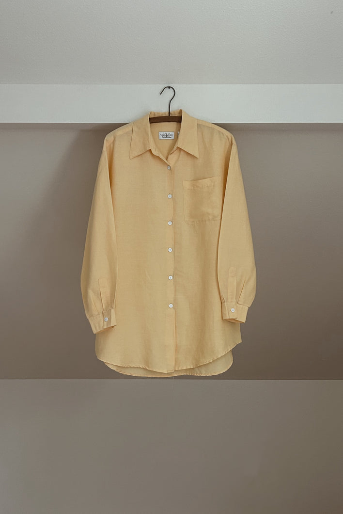 1990's BUTTER RAMIE OVERSIZED BEACH POPLIN | SIZE L