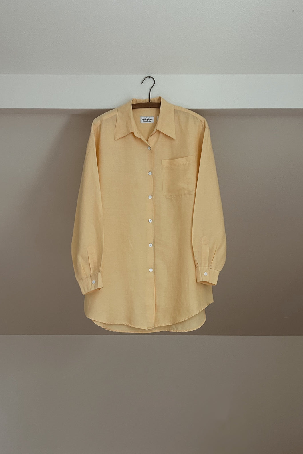 1990's BUTTER RAMIE OVERSIZED BEACH POPLIN | SIZE L