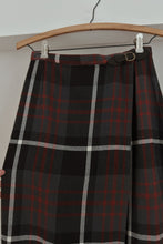 1990's PLAID COTTON WRAP MIDI | SIZE 25/26
