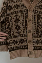 1970's CAMEL NORDIC SLUB CARDIGAN | SIZE M