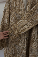 1990's LAURA ASHLEY GOLD BROCADE JACKET | SIZE M/L