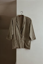 1990's PURE LINEN VERDANT BLAZER
