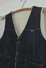 1970's NELSON SHERPA DENIM VEST | SIZE M