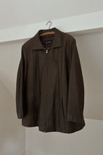 1990's WILSONS PELLE CHOCOLATE LEATHER JACKET | SIZE XXL