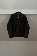 1990's DARK CHOCOLATE FAUX LEATHER HEIRLOOM BIKER JACKET | SIZE L/XL
