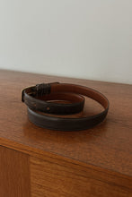 1980's COACH GREY LEATHER BELT | SIZE L