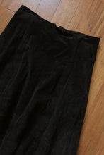 1990's FIRENZE BLACK SUEDE SKIRT | SIZE M/L