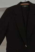 1990's ORVIS BLACK TEXTURED WOOL RIDING BLAZER | SIZE M