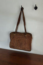 1970's LOEWE CARAMEL SUEDE MESSENGER TOTE