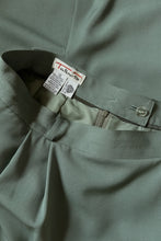 1990's SEA GREEN WOOL PENCIL MIDI | SIZE M