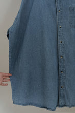1990's DENIM WORK SHIRT | SIZE 4XL