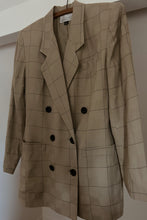 1990's WOVEN PLAID BLAZER | SIZE S