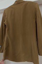 1990's PURE SILK CLASSIC OLIVE BLAZER | SIZE XS/S